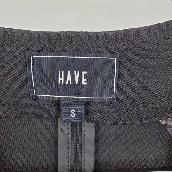 NWT Have Black Open Front Zipper Pocket Blazer Suit Jacket Size Small - Picture 5 of 8